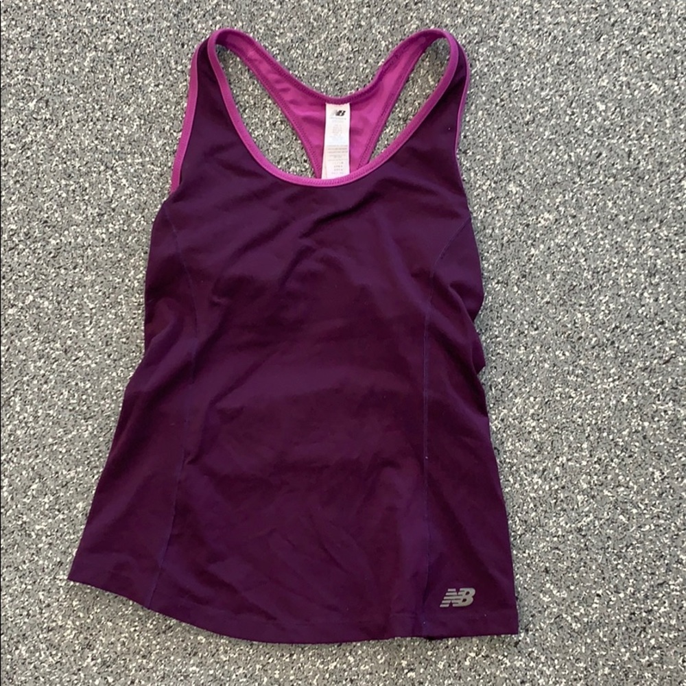 Purple workout shirt
